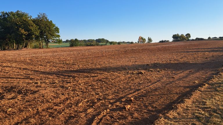 Broyage de pierre par TPF — concassage de pierre calcaire dans le sol en Côte-d'Or