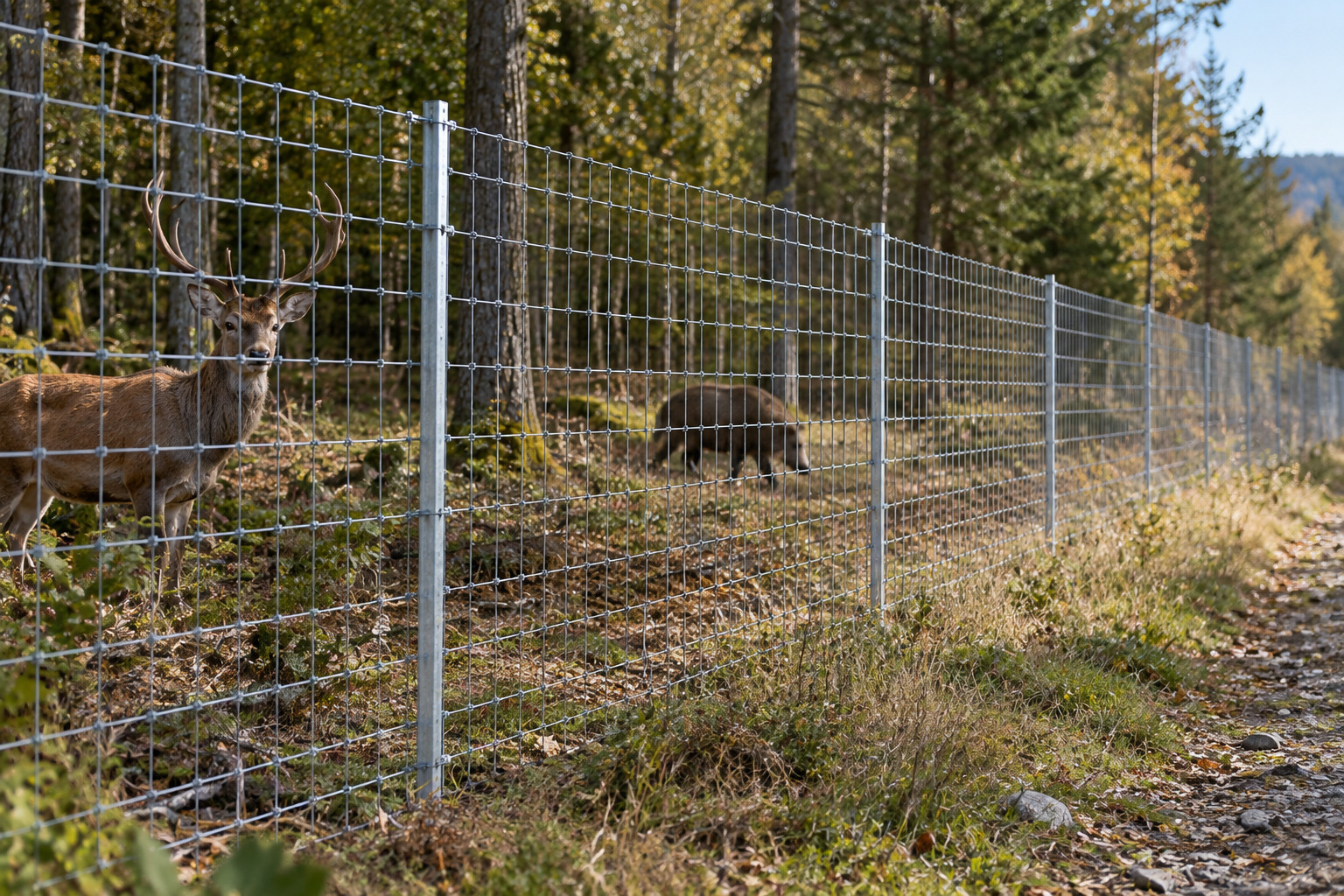Clôture forestière pour forêt communale